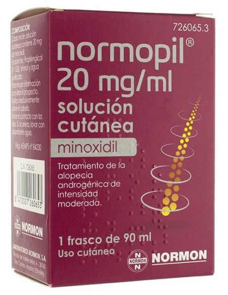 Normopil 20 mg/ml Solución Cutánea 90 ml