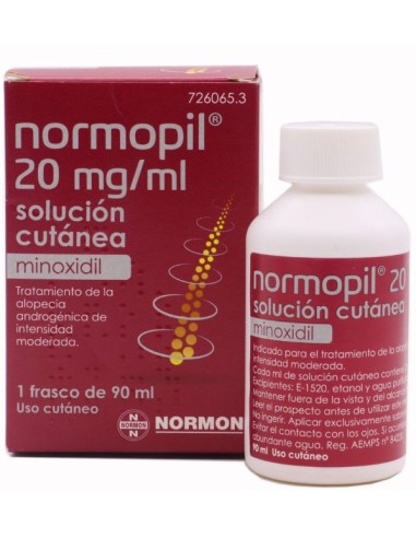 Normopil 20 mg/ml Solución Cutánea 90 ml Normopil 20 mg/ml Solución Cutánea 90 ml