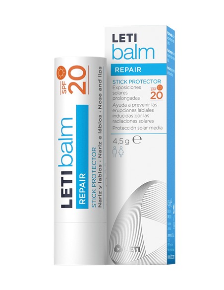 Letibalm stick nariz y labios protector SPF20+ 4,5g