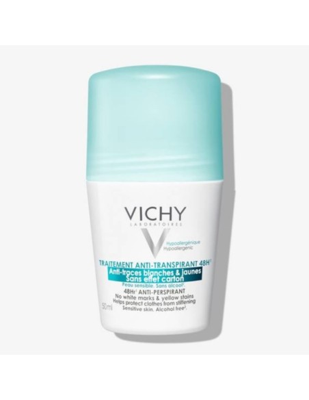 Vichy Tratamiento Antitranspirante 48h Antimanchas Blancas 50ml