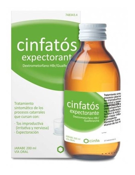 Cinfatos Expectorante 2/20 mg/ml Solución Oral 200 ml