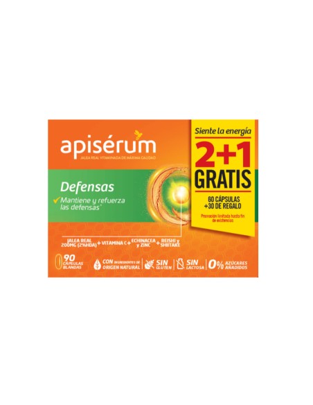 Apiserum Defensas Pack 3 meses (60+30 cápsulas)