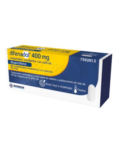 Ibuprofeno Difenadol 400 mg 20...