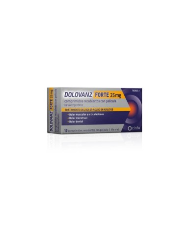 Dolovanz Forte 25 mg 15 comprimidos