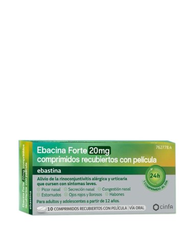 Ebacina Forte 20 mg 10comprimidos Ebacina Forte 20 mg 10comprimidos