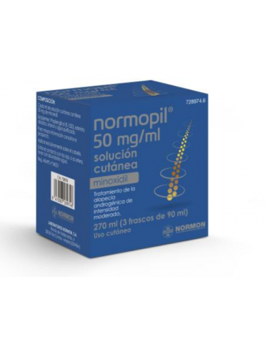 Normopil Minoxidil 50 mg/ml Solución...