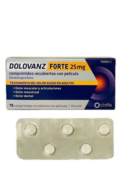 Dolovanz Forte 25 mg 15 comprimidos