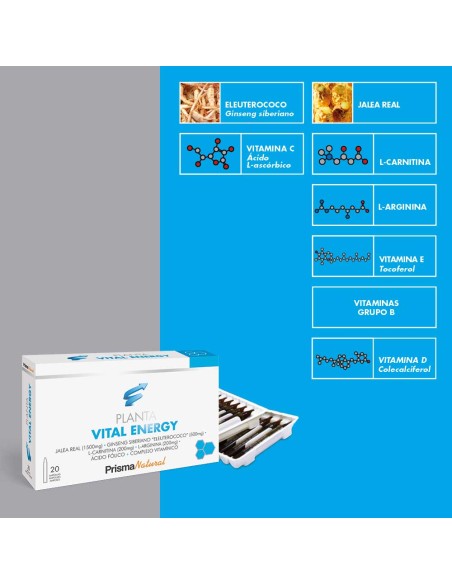 Prisma Natural Plantavital Energy 20 Ampollas 10ml