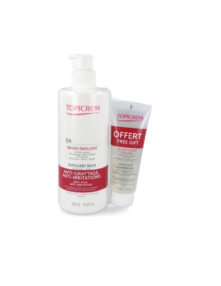 Topicrem DA Bálsamo Emoliente 500 ml + DA Gel Sobreengrasante 75 ml