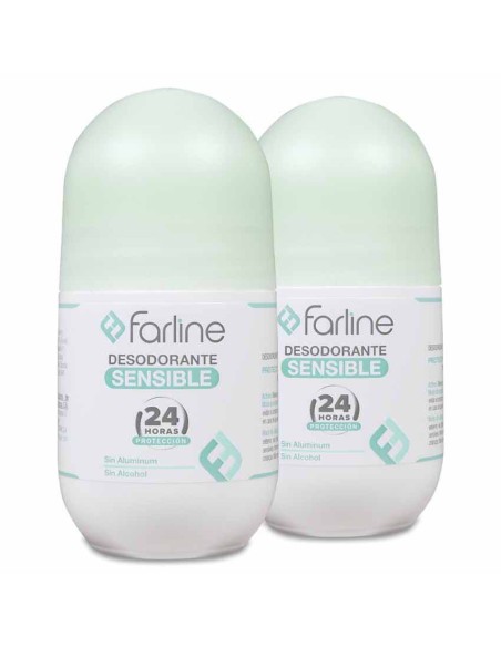 Farline Duplo Desodorante De Roll On Para Piel Sensible