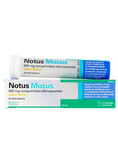 Notus Mucus 600 mg, 20 Comprimidos... Notus Mucus 600 mg, 20 Comprimidos...