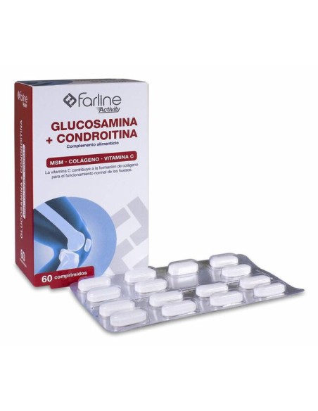 Farline Glucosamina y Condroitina 60 Comprimidos