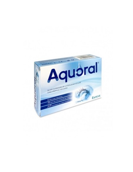 Aquoral gotas oftálmicas 0,5 ml 20 unidades monodosis