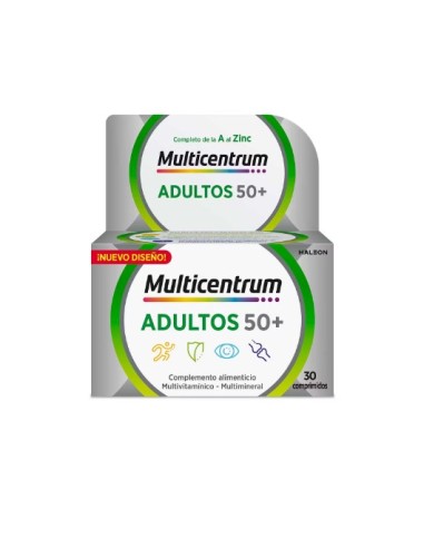 Multicentrum Adultos 50+ 30 Comprimidos
