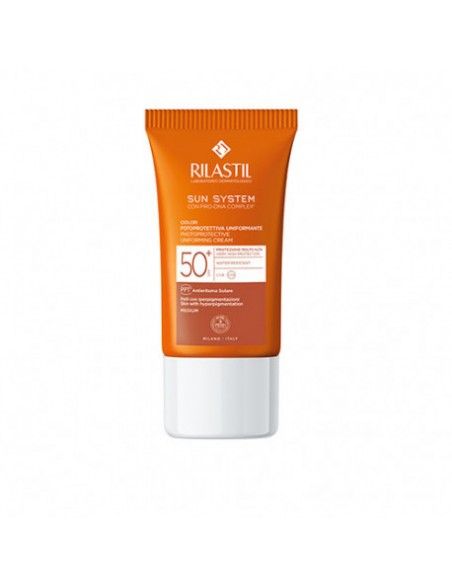 Sun System Emulsión Color SPF 50+, 40 ml. Rilastil