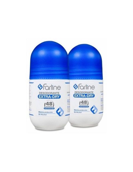 FARLINE Desodorante Extra-Dry Roll-on DUPLO 2x50ml