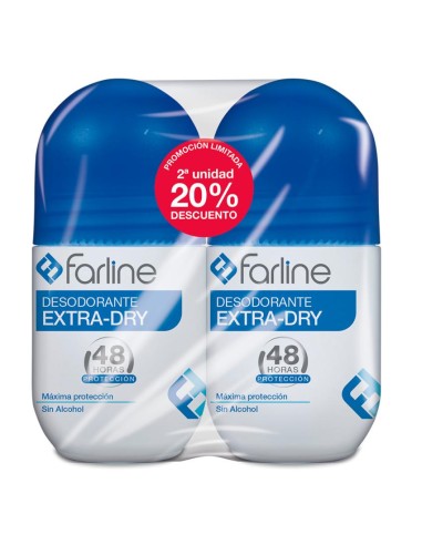 FARLINE Desodorante Extra-Dry Roll-on...