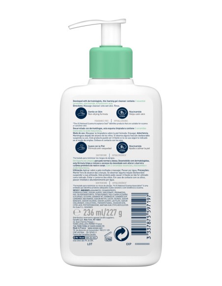 CeraVe Gel Limpiador Espumoso 473 ml