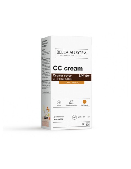 Bella Aurora CC Cream Tono Medio SPF 50+ 50ml