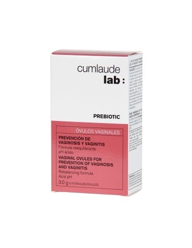 Cumlaude Prebiotic 10 óvulos vaginales Cumlaude Prebiotic 10 óvulos vaginales