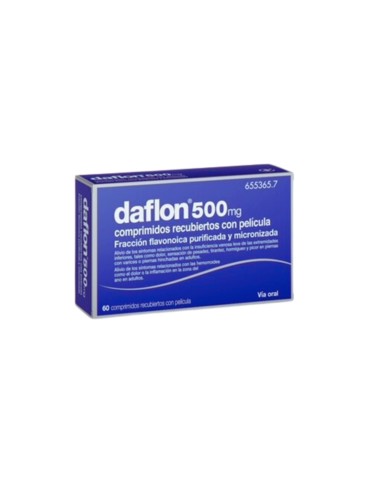 Daflon 500 mg 60 Comprimidos Recubiertos