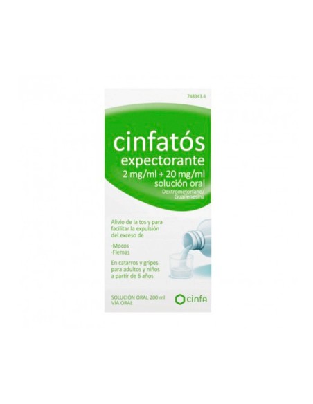 Cinfatos Expectorante 2/20 mg/ml Solución Oral 200 ml