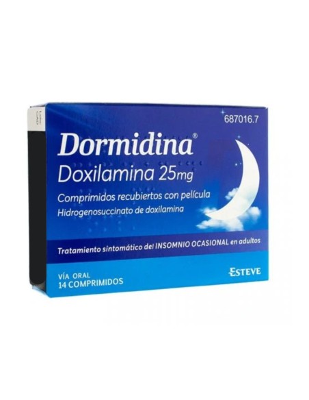 Dormidina Doxilamina 25 mg 14 Comprimidos