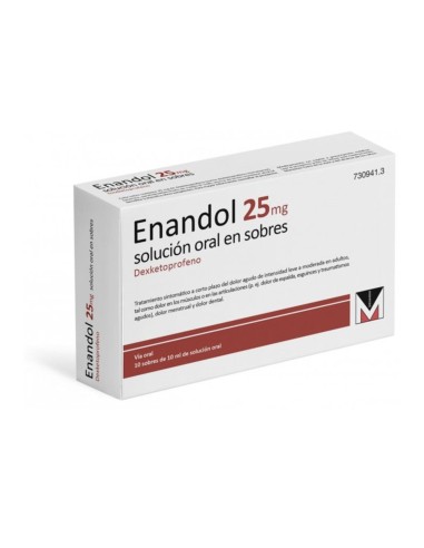 Enandol 25 Mg 10 Sobres Solución Oral 10 ml