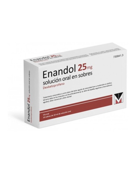 Enandol 25 Mg 10 Sobres Solución Oral 10 ml