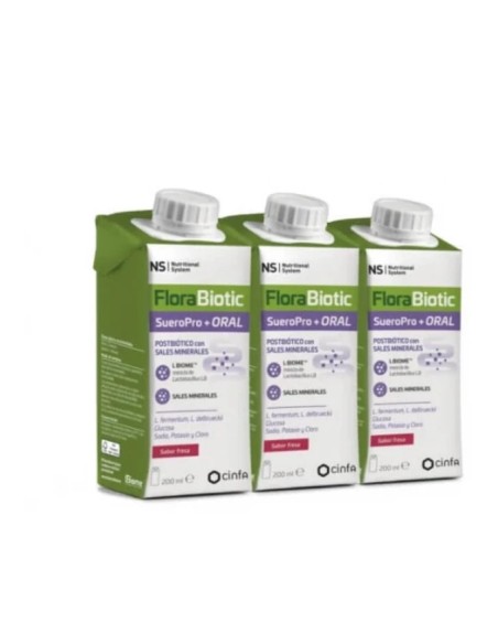 NS FloraBiotic SueroPro + Oral Fresa 3 x 200 ml