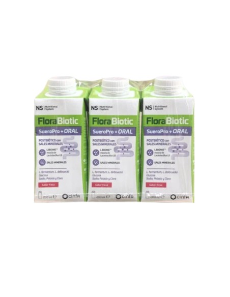NS FloraBiotic SueroPro + Oral Fresa 3 x 200 ml