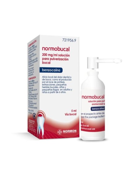 Normobucal 200 mg/ml Solución Para Pulverización Bucal 5ml