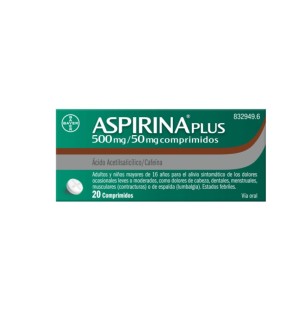 Aspirina Plus 500 mg/50 mg,...