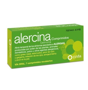 Alercina 10 mg 7 comprimidos