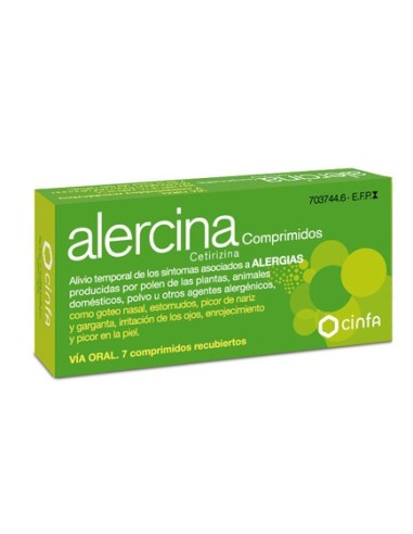 Alercina 10 mg 7 comprimidos