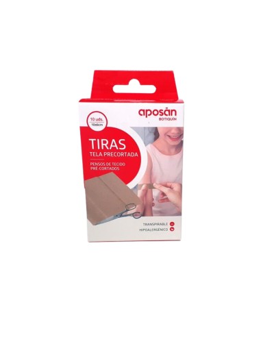 Aposan Tiras Tela 10U 10X6 cm Aposan Tiras Tela 10U 10X6 cm
