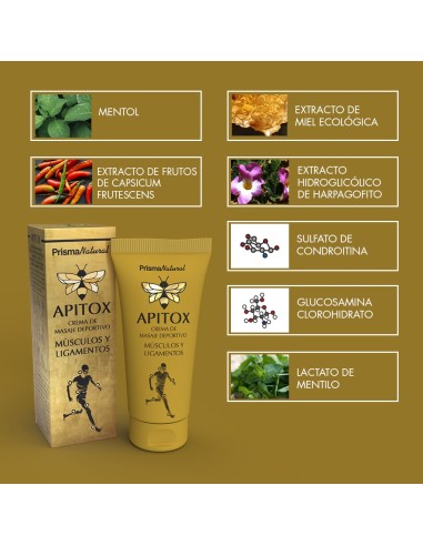 APITOX crema de masaje deportivo 60 ml