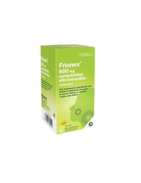 Frionex 600mg 20 Comprimidos Efervescentes Sabor Limón