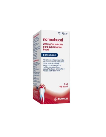 Normobucal 200 mg/ml Solución Para Pulverización Bucal 5ml