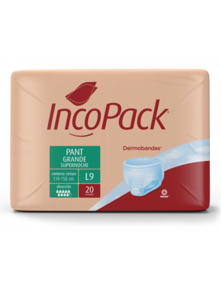 Incopack Pant Super Noche Talla Grande 80 Absorbentes (L9)