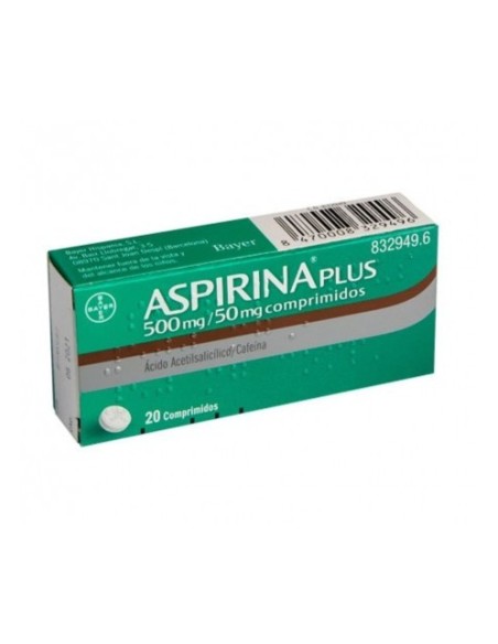 Aspirina Plus 500 mg/50 mg, 20 Comprimidos