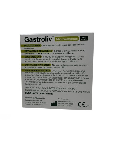 Gastroliv Microenemas Gastroliv Microenemas