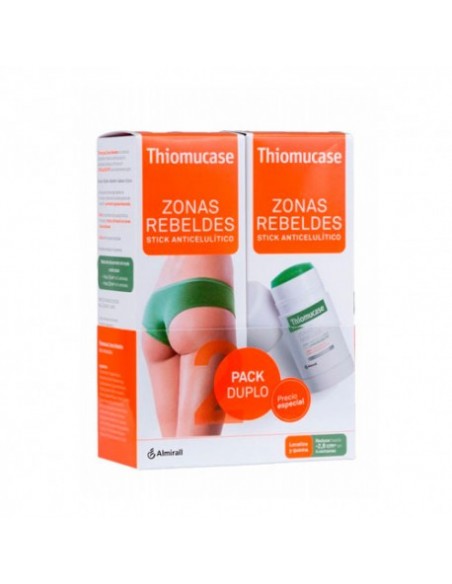 Thiomucase Zonas Rebeldes Stick Anticelulítico Duplo 2 x 75 ml