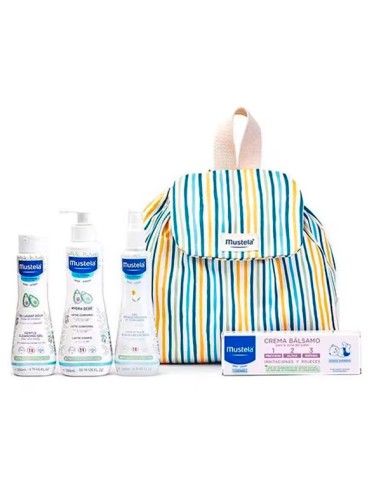 Mustela Mochila Little Moments Rayas