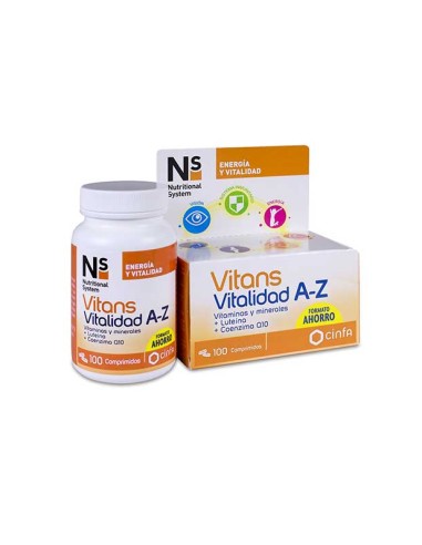 Ns Vitans Vitalidad A-z 100 Comprimidos