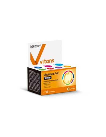 Ns Vitans Vitalidad A-z Senior 30 Comprimidos