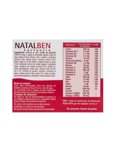 Natalben Lactancia 60cáps Natalben Lactancia 60cáps