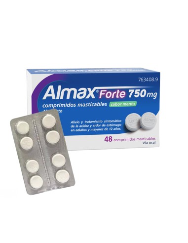 Almax Forte 750 mg 48 comprimidos...