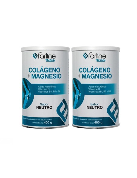 Farline Colágeno+Magnesio Neutro Duplo 2x400 g
