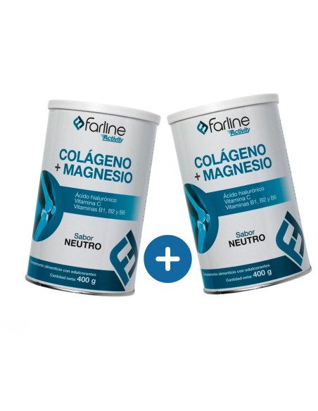 Farline Colágeno+Magnesio Neutro Duplo 2x400 g
